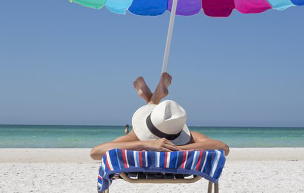 Etiketten gegen Sonnenbrand